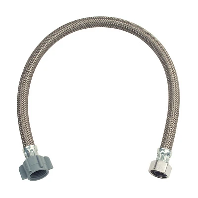 BrassCraft PSB846 Faucet Supply Line, 1/2 In FIP x 1/2 In FIP, 20 In
