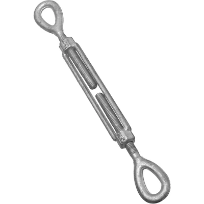 National Hardware N177-402 Eye & Eye Turnbuckle, Galvanized, 1/2 x 6 In.