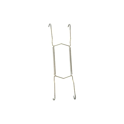 Plate Hanger, Brass Finish, 8-11 In. Plates