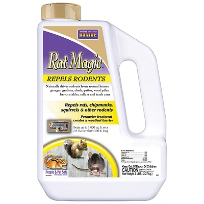 Bonide 8634 Rat Magic Rodent Repellent Granules, 5 Lbs.