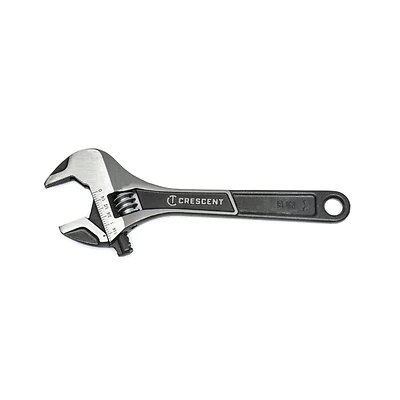 Wide-Jaw Adjustable Wrench, 8 In.