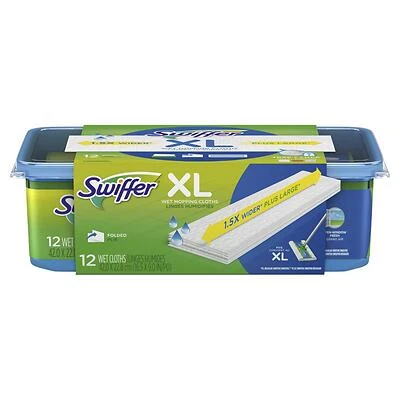 Swiffer 74471 Sweeper Wet Mopping Pad, XL Headband, Cellulose/Polyester/Polypropylene