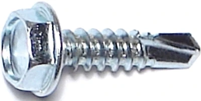 Midwest Fastener 10279 Hex Washer Self-Drilling Screws, #10 x 3/4 In., Zinc