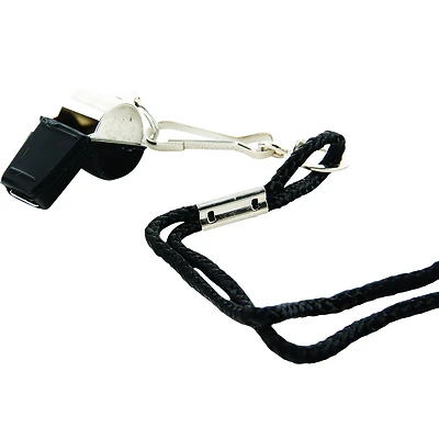 Franklin Sports 1711 Metal Whistle, Lip Guard, Lanyard