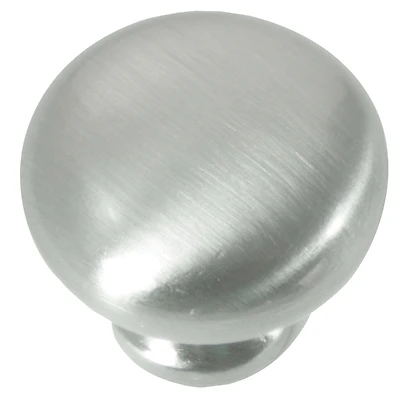 Nantucket Round Cabinet Knob 1-1/4 In. D Satin Nickel 1 Pk Model 54428
