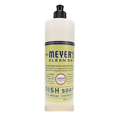Mrs. Meyer's 12103 Concentrated Dish Soap, 16 oz, Liquid, Citrus, White