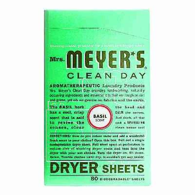 Dryer Sheets, Basil, 80-Ct.