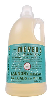 Mrs. Meyer's Clean Day 14831 Laundry Detergent, Basil Scent, 64 Oz