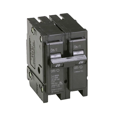 Double-Pole Interchangeable Circuit Breaker, 20A