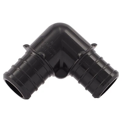 SharkBite UP256A5 Pipe Elbow, 3/4 in, Barb, 90 deg Angle, Polymer, 200 psi Pressure