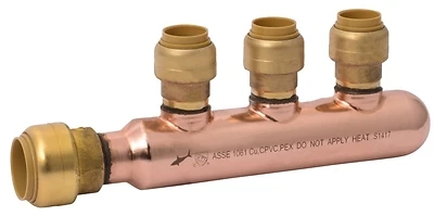 3/4 In. X 1/2 In. Push-to-connect 3-port Closed Pex Manifold 25553lf