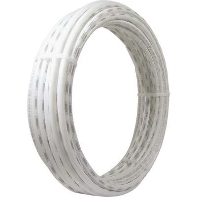 Pex Coil Cross-Linked Polyethylene Pipe, White, 1 In. x 100 Ft.