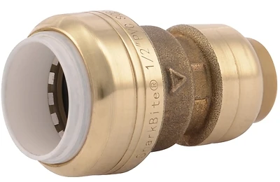 SharkBite UIP4008A Transition Coupling, 1/2 In. Copper Tube x 1/2 In. PVC, Brass