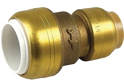 SharkBite UIP4020A Transition Coupling, Brass, 1 In. Copper x 1 In. PVC