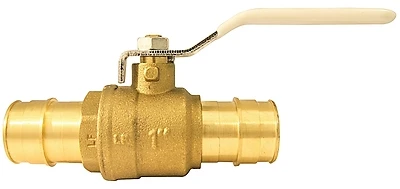 Apollo EPXV1 Brass PEX-A Ball Valve, 1 In. Barb, 200 PSI