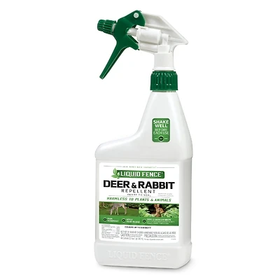 Liquid Fence HG-71126 Deer & Rabbit Repellent, Ready-to-Use, 32 oz.
