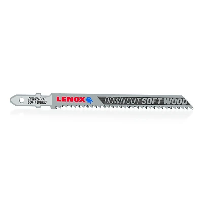 Lenox 1991386 T-Shank Jigsaw Blade, 10 Tooth, 4 x 5/16-In., 3-Pk.