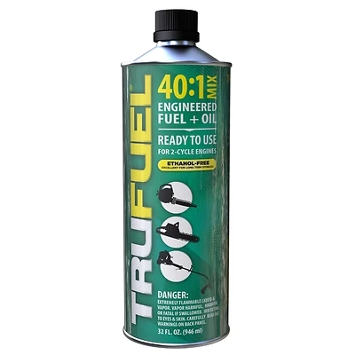 Pre-Mixed 40:1 Fuel & Oil for 2-Cycle Engines, 32 oz.