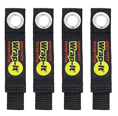 Wrap-It Storage 104-10BX Storage Strap, 1.9 in Dia, 1 in W, 7 in L, Polypropylene, 25 lb Working Load