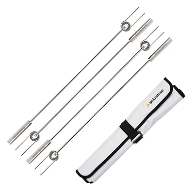 Solo Stove SS-STICKS Stainless Steel Roasting Sticks, 36 In., 4-Piece Set
