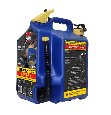 SureCan SUR5SFK2 Kerosene Safety Can, Flexible Spout, 5 Gallons