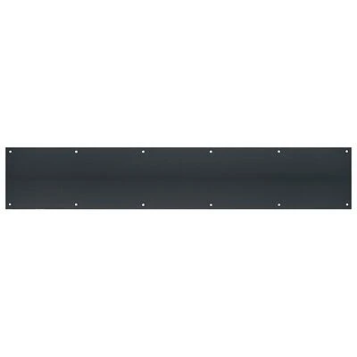 Tell DT101945 Door Kick Plate, Matte Black, 6 x 30 In.