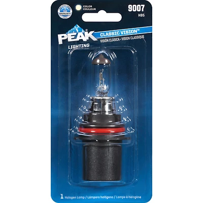 Peak Classic Vision 9007 HB5 Halogen Automotive Bulb, 12.8V, High/Low Beam