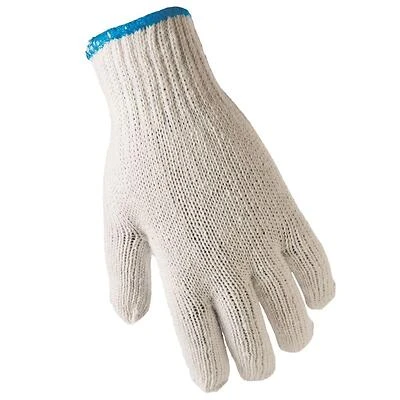 String Knit Work Gloves, Ambidextrous, Men's L, 12-Pk.