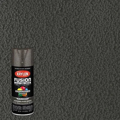 Krylon K02787007 Fusion All-In-One Spray Paint + Primer, Hammered Dark Bronze, 12 Oz