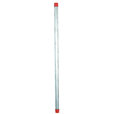 Galvanized Steel Pipe, 1/2 x 24 In.