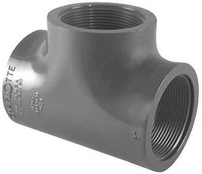 Charlotte Pipe 1-in dia PVC Sch 80 Tee
