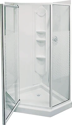 Maax 101694-000-129-106 Himalaya Shower Kit, 38 x 38 In., White