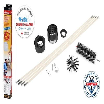 Linteater RLE202 Dryer Vent Cleaning System, 10-Pc.
