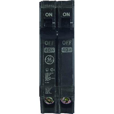 GE THQP240 Double-Pole Circuit Breaker, 40-Amp, 120/240-Volt