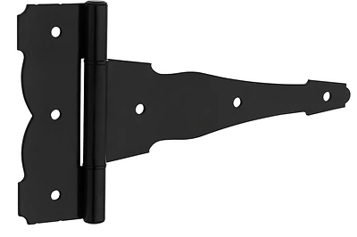 National Hardware N166-012 Decorative Gate T-Hinge, Steel, Black, 10 In.