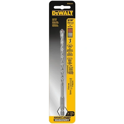 Rotary Masonry Bit, 3/16 In.