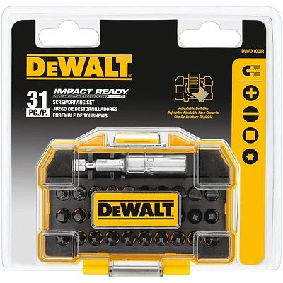 DeWalt DWAX100IR Screwdriver Bit Set, Impact Ready, 31-Pc.