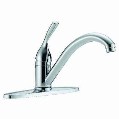 Delta Classic 100-DST Single Handle Kitchen Faucet, Chrome, 1.8 GPM