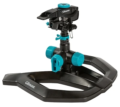 Gilmour 811933-1001 Impact Sprinkler with On/Off Base, 43 Ft