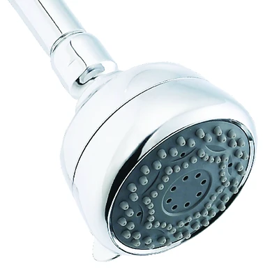 7-Spray Shower Head, Fixed Mount, Chrome, 1.8-GPM