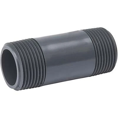 Schedule 80 PVC Pipe Nipple, 1-1/4 x 3 In.