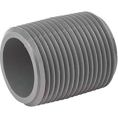 Schedule 80 PVC Pipe Nipple, 1-1/4 In. x Close