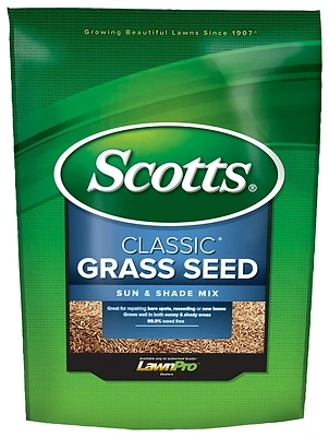Scotts 17185 Classic Grass Seed Sun & Shade Mix, 7 Lbs.