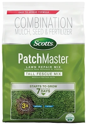 PatchMaster Lawn Repair Mix Tall Fescue Mix, 4.7 Lbs., Covers 70 Sq. Ft.