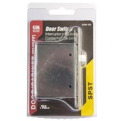 Gardner Bender GSW-SK Door Switch, 16/10 A, 125/277 V, SPST, Tan