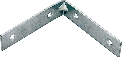 Cb-z06-013l Zinc Corner Brace 6 X 1-1/8 In, Steel, Pack Of 5