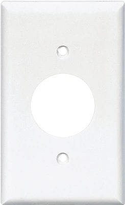 Eaton Wiring 2131W-BOX Single Receptacle Wallplate, 1-Gang, White