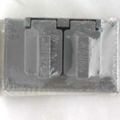 S989-sp 1-gang Weatherproof Duplex Receptacle Cover, Gray