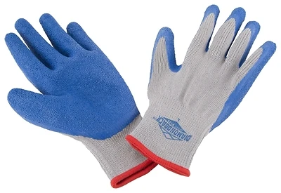 Gv-show/al Large Rubber Palm Work Gloves With Cotton Knit Liner