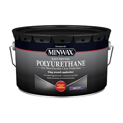 Satin Clear Oil-based Fast-drying Polyurethane 2.5 Gallon Container